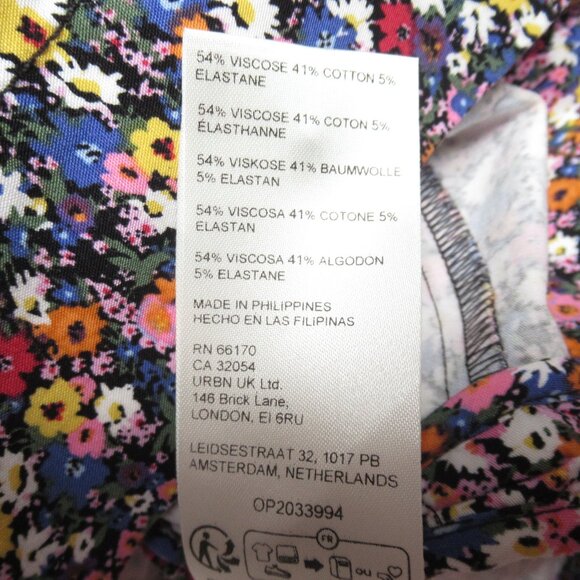 Anthropologie Maeve The Amelia Collared Mini Dress Pink Combo Floral Print 3X - Picture 8 of 9